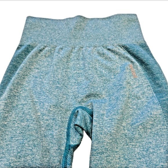 Gymshark Women Size XS Flex High Waisted Leggings Compression Turquoise Fleck - Picture 6 of 9